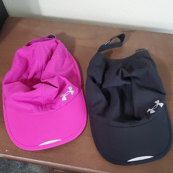 Under Armour Pink and Black Sports Caps - Picture 1 of 4